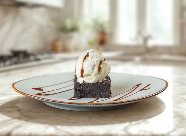 Brownie With Ice Cream's image